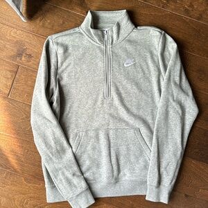 Nike Grey Half Zip Sweatershirt… Size Medium